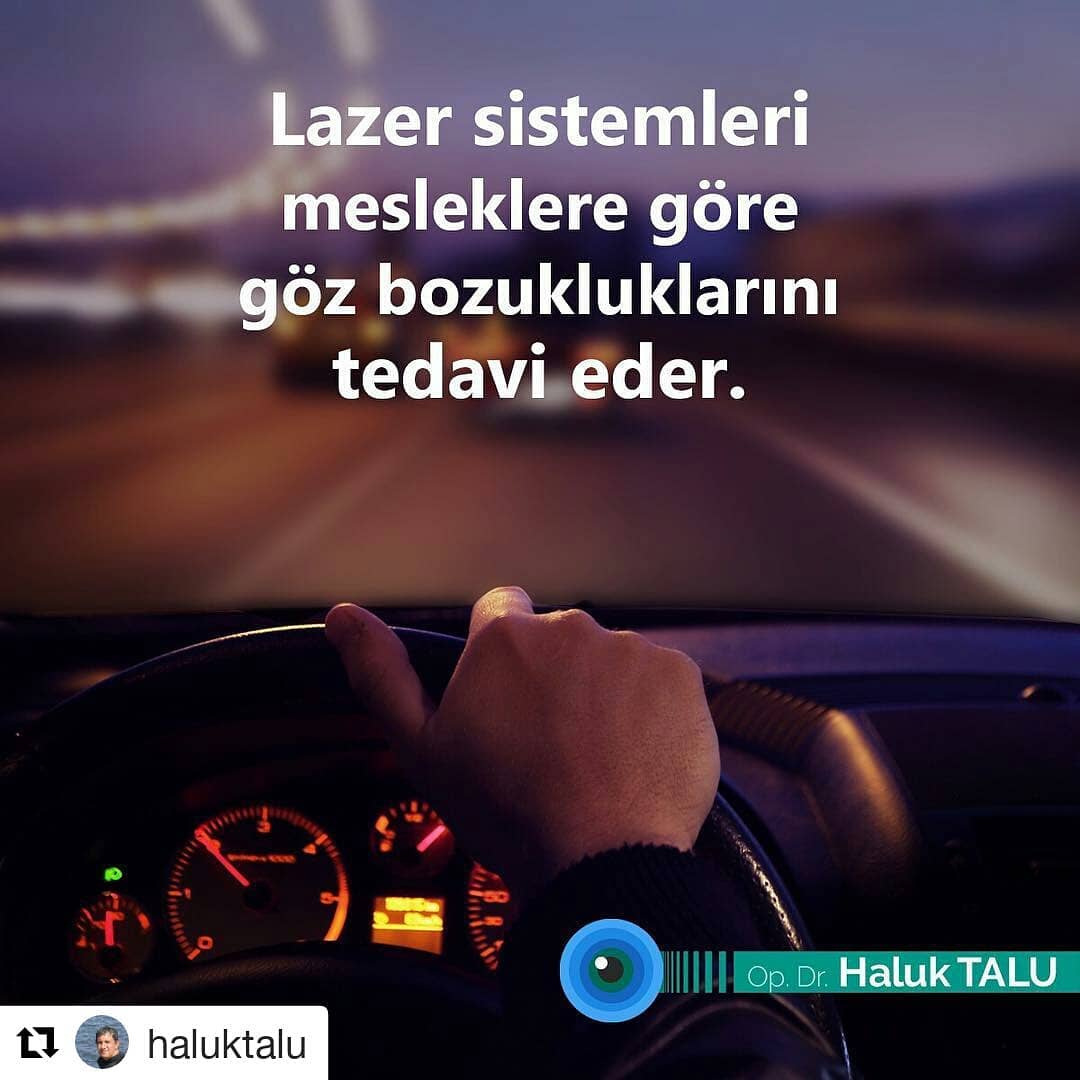 #Repost @haluktalu (@get_repost)
・・・
Pilot, akademisyen, avukat, boksör… Her meslek grubunun göz kusuru tedavisinde farklı beklentiler vardır. İlasik operasyonları pilotlar için en iyi gece görüşünü vaad ederken, smile ya da yüzeysel lazerler bir boksör için daha korunaklı kornea sağlar. Lazerin başarısı ve hasta memnuniyeti kişiye özel lazer tedavileriyle artar. #DrHalukTalu #dünyagözataköy#gözdoktoru #ilasikoperasyon#lazertedavisi