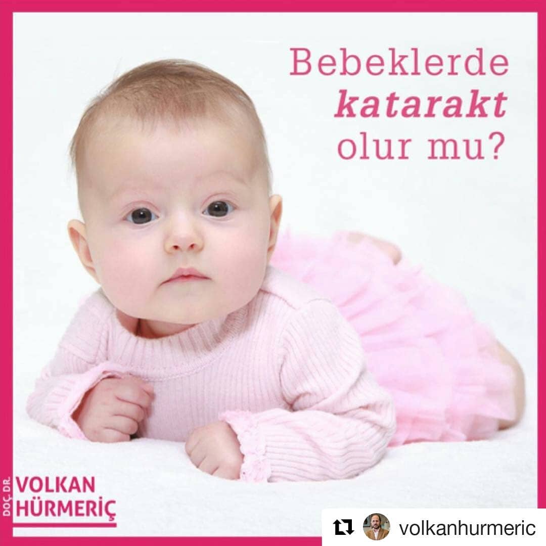#Repost @volkanhurmeric (@get_repost)
・・・
Gerçek şu ki, katarakt tüm yaşlarda görülebilir. Hamilelikte geçirilen viral enfeksiyonlar ya da metabolik rahatsızlıklar sebebiyle �yenidoğanda katarakt ortaya çıkabilir. Göz bebeklerinin eşit koyulukta ve siyah olmaması durumunda bebeğinizi önce çocuk sonra göz doktorunuza göstermelisiniz. �� #DrVolkanHurmeric #dünyagözankara #gözdoktoru #katarakt #bebeklerdekatarakt #yenidoğan