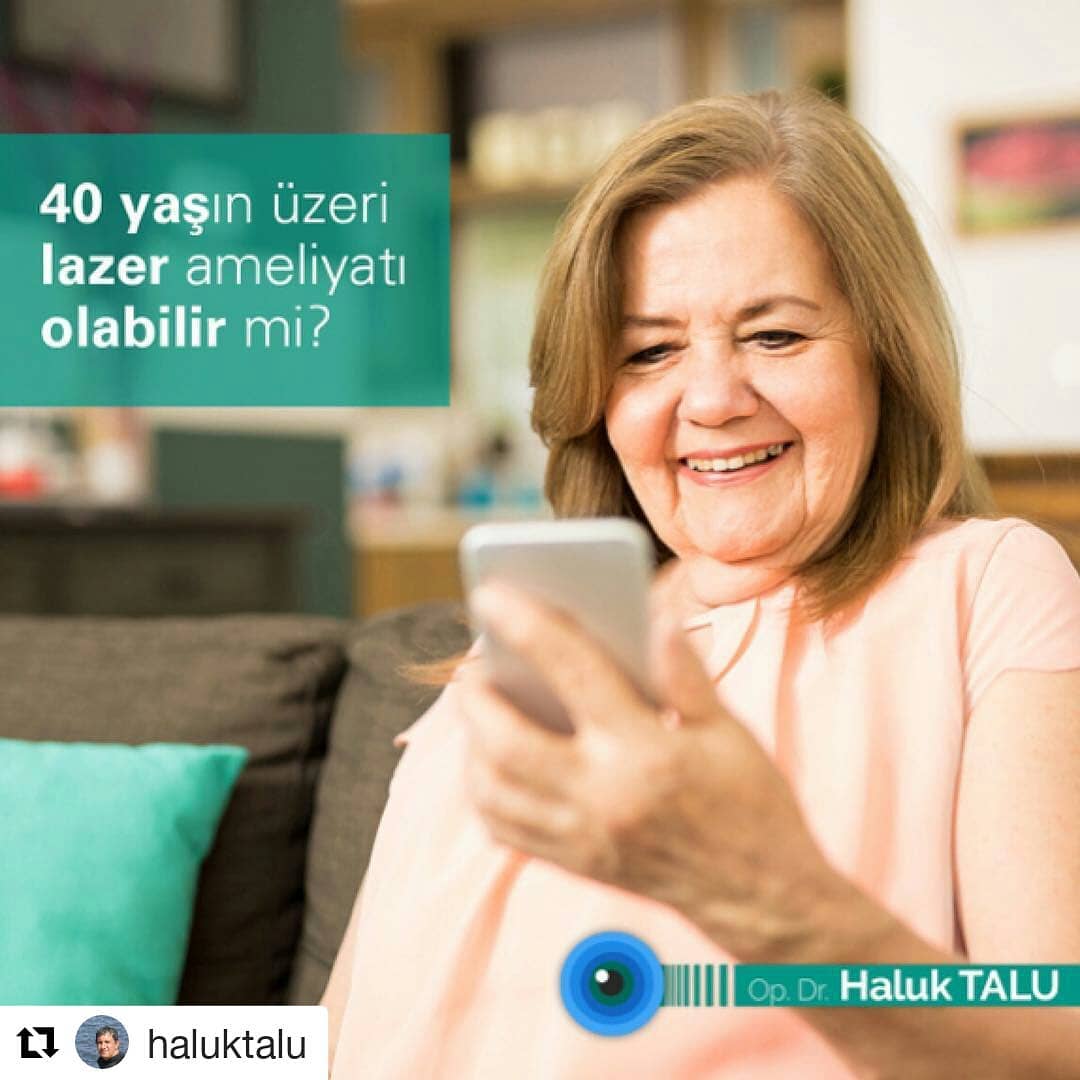 #Repost @haluktalu (@get_repost)
・・・
Elbette 40’lı yaş üzerindeki kişiler de lazer ameliyatı olur. Ancak lazer uygulamasıyla uzak gözlükten kurtulsalar bile yakın gözlüğü taşımak zorunluluğu olduğundan, işi ya da yaşam tarzı sebebiyle uzun saatler boyu yakın gözlüğü kullanmak zorunda olan kişiler lazer ameliyatı olmamayı tercih edebilirler. #DRHalukTalu #dünyagözhastanesi #ataköy #lasersurgery #gözsağlığı