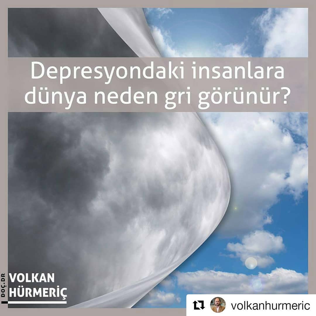 #Repost @volkanhurmeric (@get_repost)
・・・
Almanya’daki bir araştırmacı grubuna göre depresyondaki kişiler dünyayı gri renkte görüyor. Bunun nedeni de depresif kişilerin retinalarının siyah ve beyaza daha duyarlı olması. Araştırmacılar bu durumun dopamin eksikliğinden dolayı retinadaki hücrelerin doğru çalışamamasından kaynaklandığını düşünüyor. #DrVolkanHurmeric #dünyagöz #dünyagözankara #gözdoktoru #katarakt #lazertedavisi #lasik #keratokonus #toriklens #keratoplasti #kornea #korneanakli